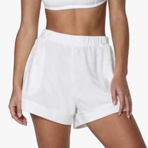 Danielle Berstein NWT Terry Knit Foldover Shorts